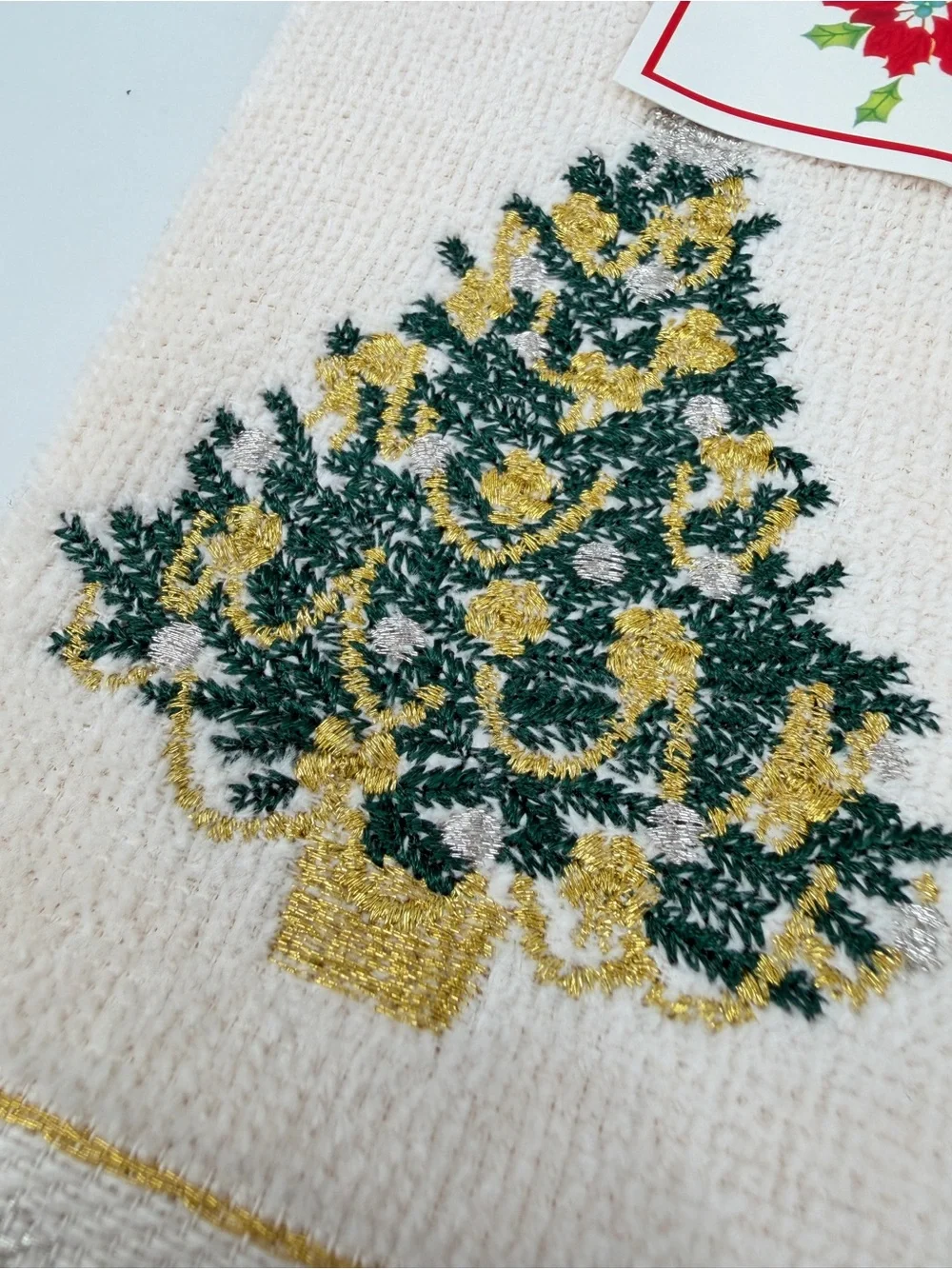 Vintage Linens' N Things Fingertip Kitchen Bath Hand Towels Christmas Holiday